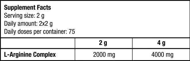 100% L-Arginine Pulver 300g