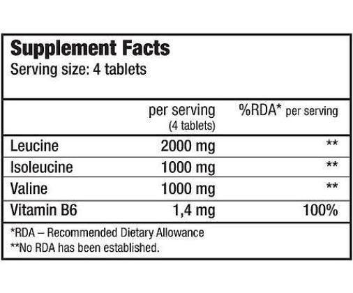 BCAA + B6 Tabletten 200 Stück - trainings-booster.de