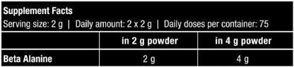 Beta - Alanine 300g - trainings-booster.de