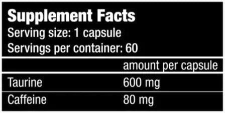 Caffeine+ Taurin 60 Kapseln - trainings-booster.de