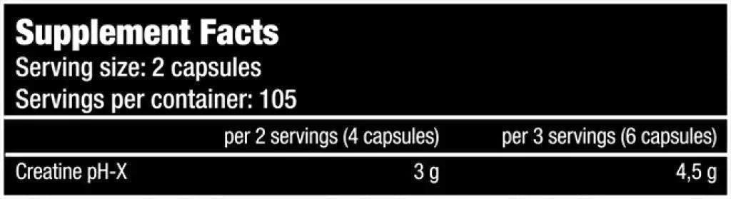 Creatine PH-X 210 Kapseln - trainings-booster.de