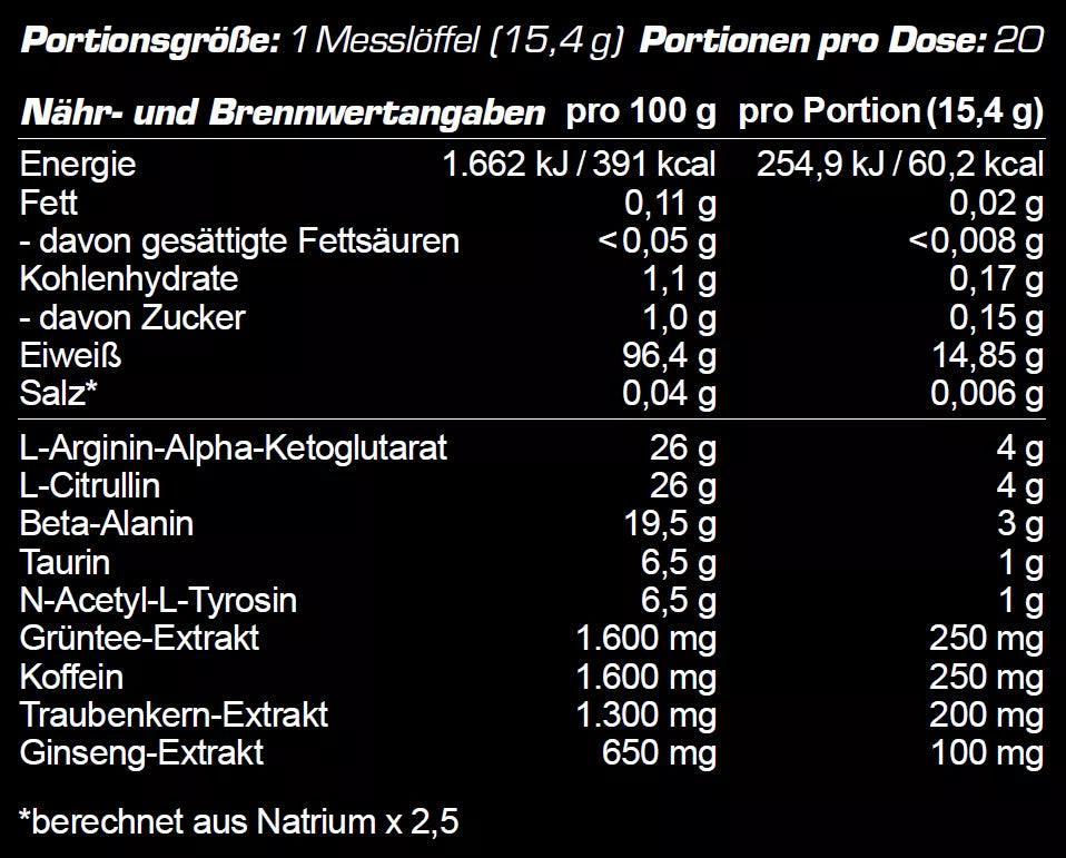 OS Nutrition Götterpuls® Pre Workout Booster 308g