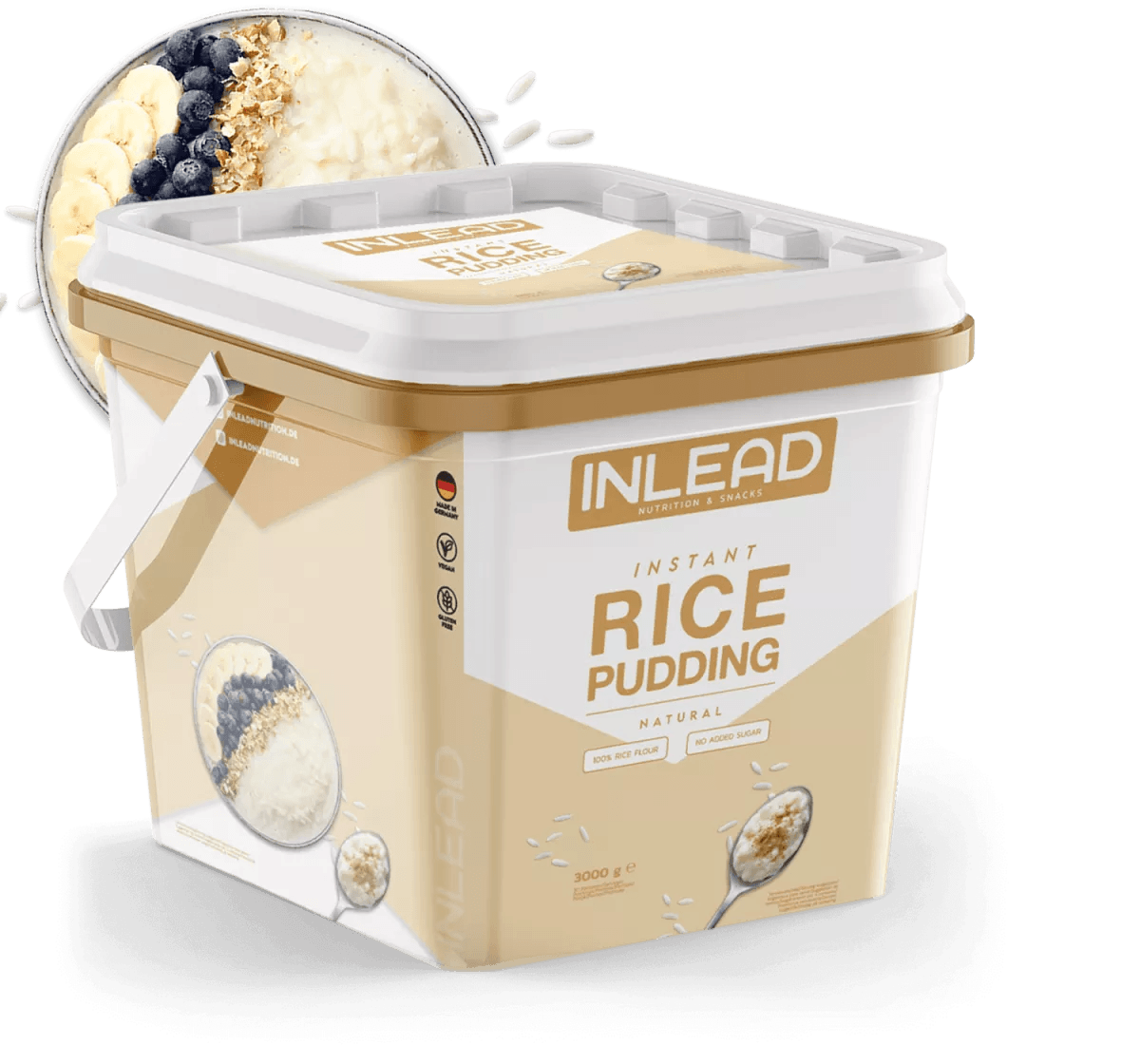 Inlead Instant Rice Pudding 3000g Natural - trainings-booster.de