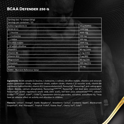 KEVIN LEVRONE BCAA DEFENDER 225g - trainings-booster.de