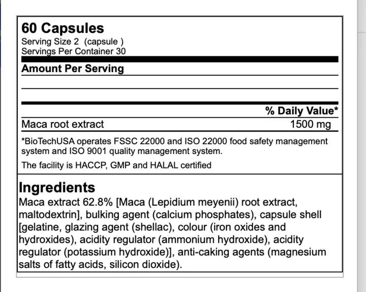 Maca 60 Mega Caps - trainings-booster.de