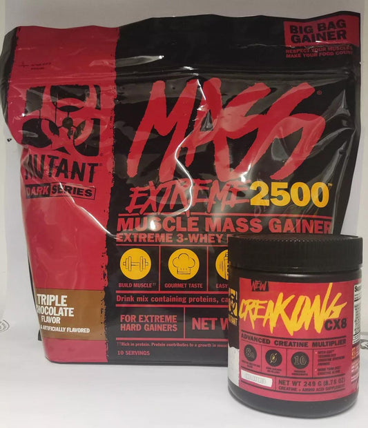 Mutant Mass Extreme Gainer 2720g + Creakong CX8 249g - trainings-booster.de