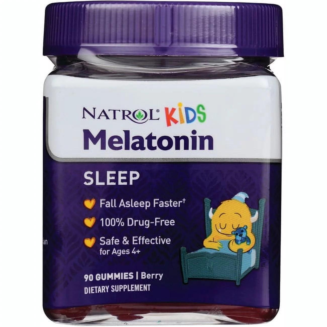 Natrol Kids Sleep Support - 1 mg - Beere - 90 Gummies - trainings-booster.de