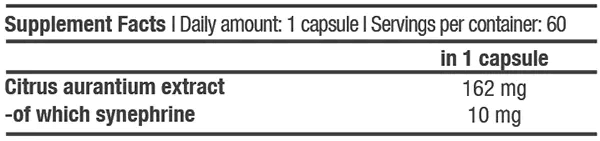 Synephrine 60 Kapseln - trainings-booster.de