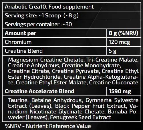 US Anabolic Crea10 234g - trainings-booster.de