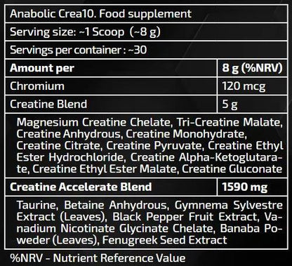 US Anabolic Crea10 234g - trainings-booster.de