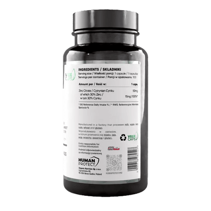 Zink Citrat 100 Kapseln 50mg - trainings-booster.de